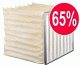 65% Efficient Extended Surface Bag Filter