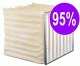95% Efficient Extended Surface Bag Filter