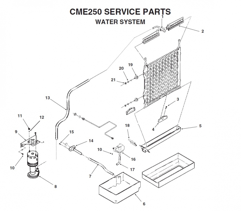 Scotsman CME256 Parts Diagram Parts & Accessories for