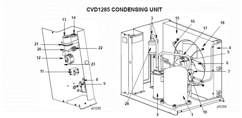 Manitowoc Cvd1285 Remote Condenser Parts Diagram