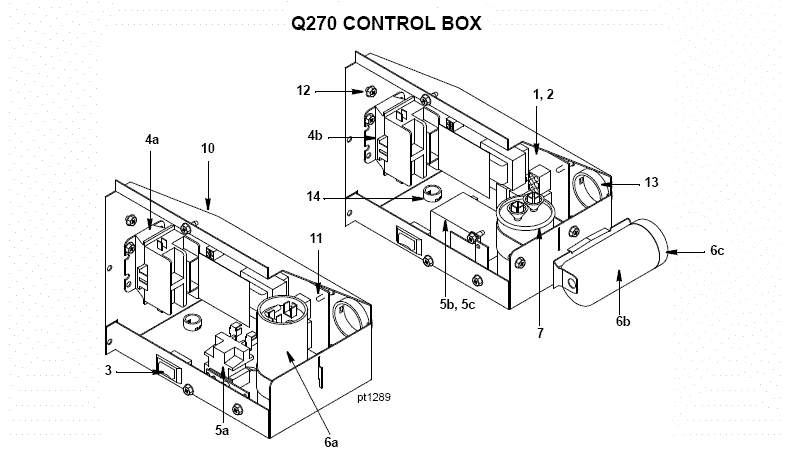 Manitowoc Q270 Series Ice Machine Parts Diagram - Models in series