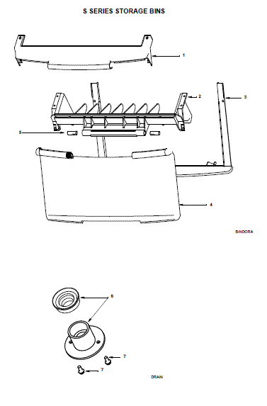 Manitowoc S970 Ice Bin Parts Diagram