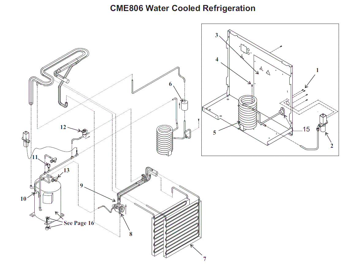 Scotsman CME806 Ice Machine Parts Diagram Parts