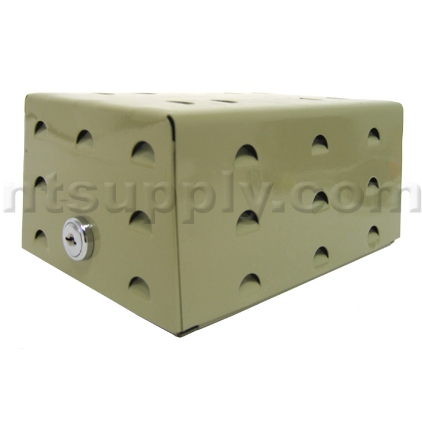 Heavy Duty Metal Thermostat Guard with Ring Base image