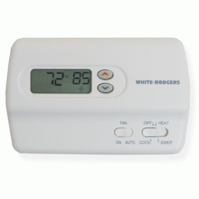 White-Rodgers 1F89-211 Non-Programmable Heat Pump Thermostat image