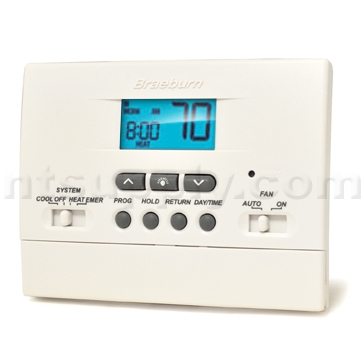 Braeburn Model 2200NC Multistage Programmable Thermostat - Tamper Proof image