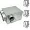 Aldes Bath Fan Kit With Multi-Port Exhaust Fan and 3 Grilles - MBFK-AG-3