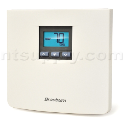 Braeburn Model 3200 2 Heat/2 Cool Non-Programmable Hardwired Multistage Thermostat image