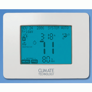 CTC Model 43855 Programmable Touchscreen Thermostat with Humidification Control image
