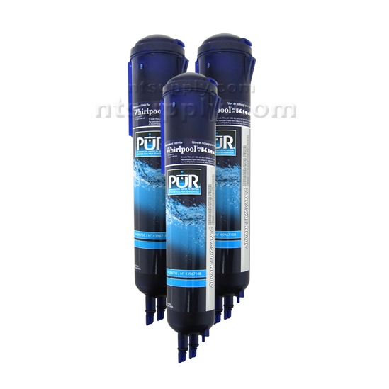 Whirlpool PUR Advanced Refrigerator Filter (4396710, T1RFKB1), 3-Pack image