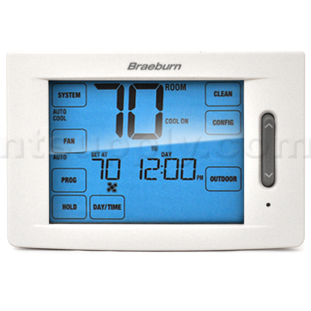 Braeburn Model 6400 Multistage Touchscreen Programmable Thermostat With