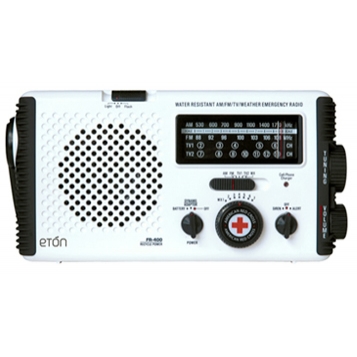 American Red Cross Emergency Crank Radio Flashlight with AM/FM/TV Radio + NOAA Alerts image