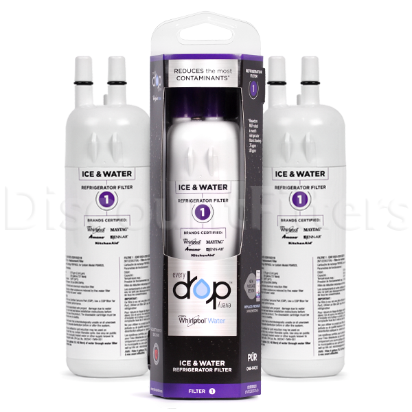 Buy Whirlpool EDR1RXD1 Refrigerator Water Filter (Filter1), 3Pack
