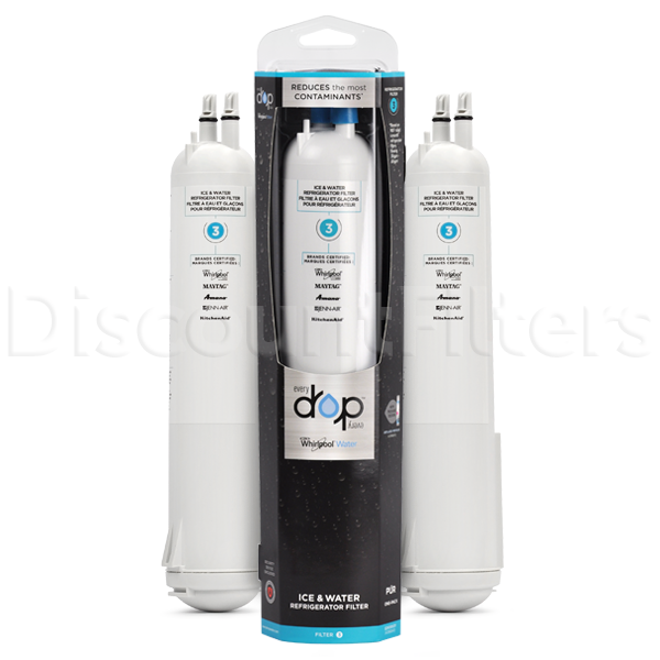 Buy Whirlpool EDR3RXD1 Refrigerator Water Filter (Filter3), 3Pack