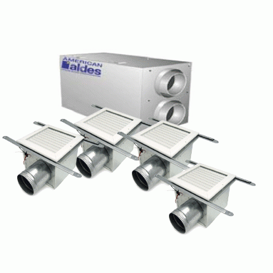 Aldes VentZone IAQ 4-Bathroom Performance Ventilation Package With 200 CFM ERV image