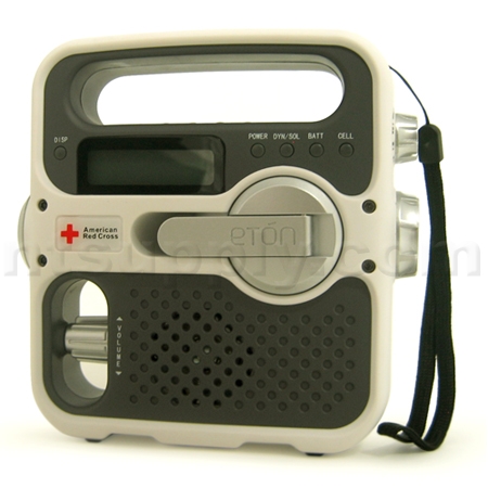 American Red Cross Solarlink Emergency Crank Flashlight with AM/FM Radio + NOAA Alerts image