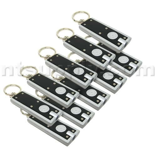 LED Keychain Lights - Black - 10 Pack image