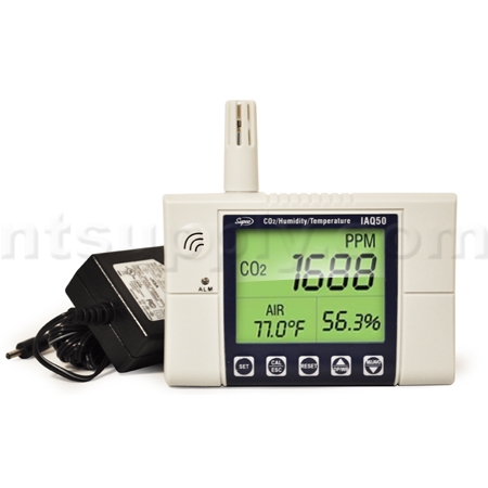 SUPCO IAQ50 Indoor Air Quality Monitor,Wall Mounted 