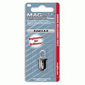 Maglite Mag-Num Star 4 C or D Cell Xenon Replacement Lamp image