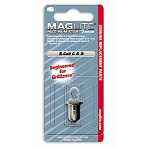 Maglite Mag-Num Star 6 C or D Cell Xenon Replacement Lamp image