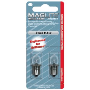 Maglite White Star 3 C or D Cell Krypton Replacement Lamps image