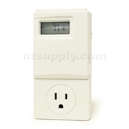 LuxPro PSP300 Line Voltage Programmable (5+2 day) 1 Heat or 1 Cool Outlet Thermostat image