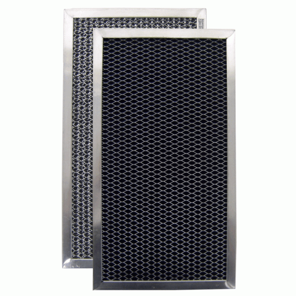 Aluminum / Carbon Range Hood Filter - 6 1/8" x 11 1/8" x 3/8" image