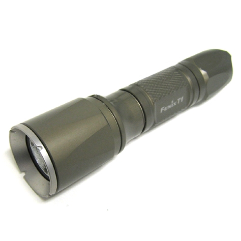Fenix T1 Tactical Flashlight, No Clip, Textured Reflector - Olive image