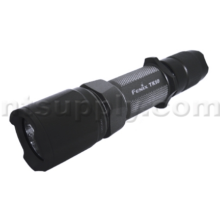 Fenix TK10 Tactical Flashlight, Textured Reflector, Black image