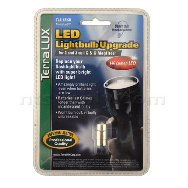 TerraLUX 2- 3 C & D Maglite LED Upgrade Kit - 140 Lumens image