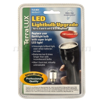 TerraLUX 4, 5, 6 C & D Maglite LED Upgrade Kit - 140 Lumens image