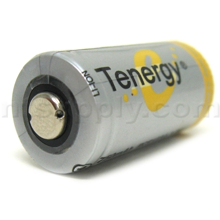 Tenergy LiFePO4 RCR123A, Rechargeable Lithium-Ion Battery, 3.0V, 750 mAh image