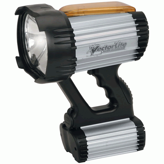 VectorLite Twin Beam 3,000,000 Power Series Rechargeable Spotlight - Silver image