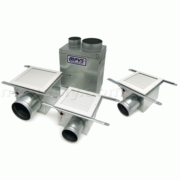 Aldes VentZone 3-Bathroom Standard Ventilation Package VZ-3 image