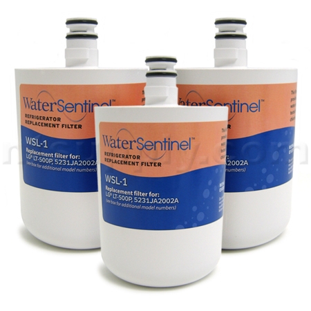 WaterSentinel WSL-1 Replacement for LG Filter (LT500P, 5231JA2002A), 3-Pack image
