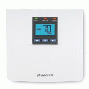 Braeburn Model 3200 2 Heat/2 Cool Non-Programmable Hardwired Multistage Thermostat image