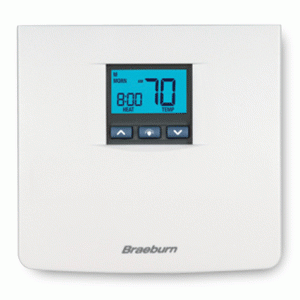 Braeburn Model 5000 Digital Programmable Thermostat - 1 Heat / 1 Cool image