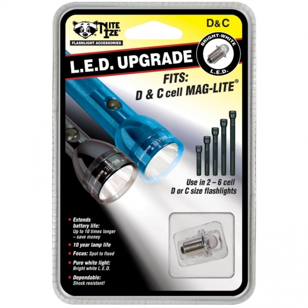 Nite-Ize C & D Maglite LED Upgrade Kit - White LED image