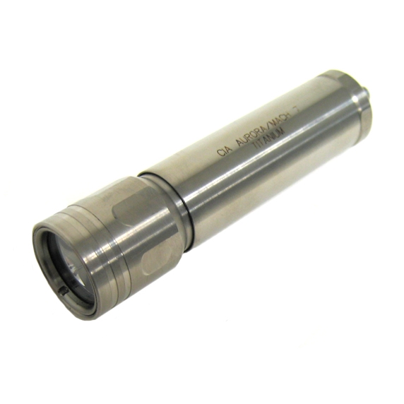 Peak Caribbean 1xCR123, Seoul P4 LED - Solid Titanium Flashlight image