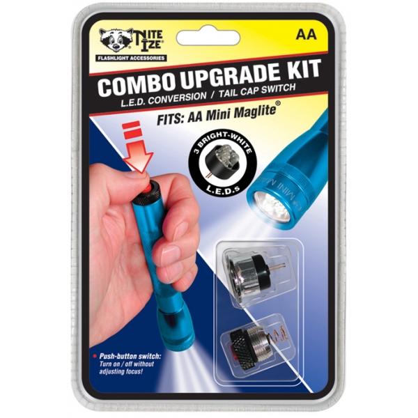 Nite-Ize AA Mini Maglite LED & Tailcap Switch Combo Upgrade Kit image