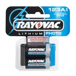 Rayovac 123A Lithium Photo Battery, 3.0 Volt image